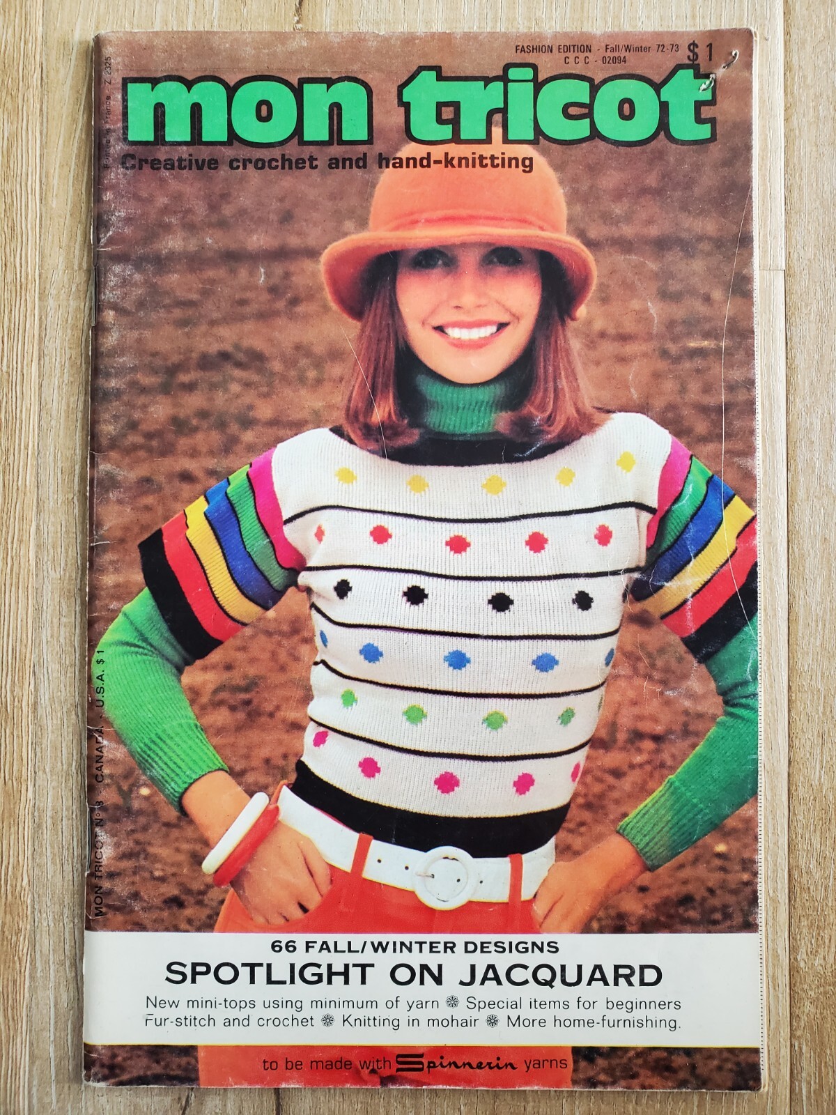 MON TRICOT Crochet Knitting Magazine 1972 Fashion Edition France Vintage