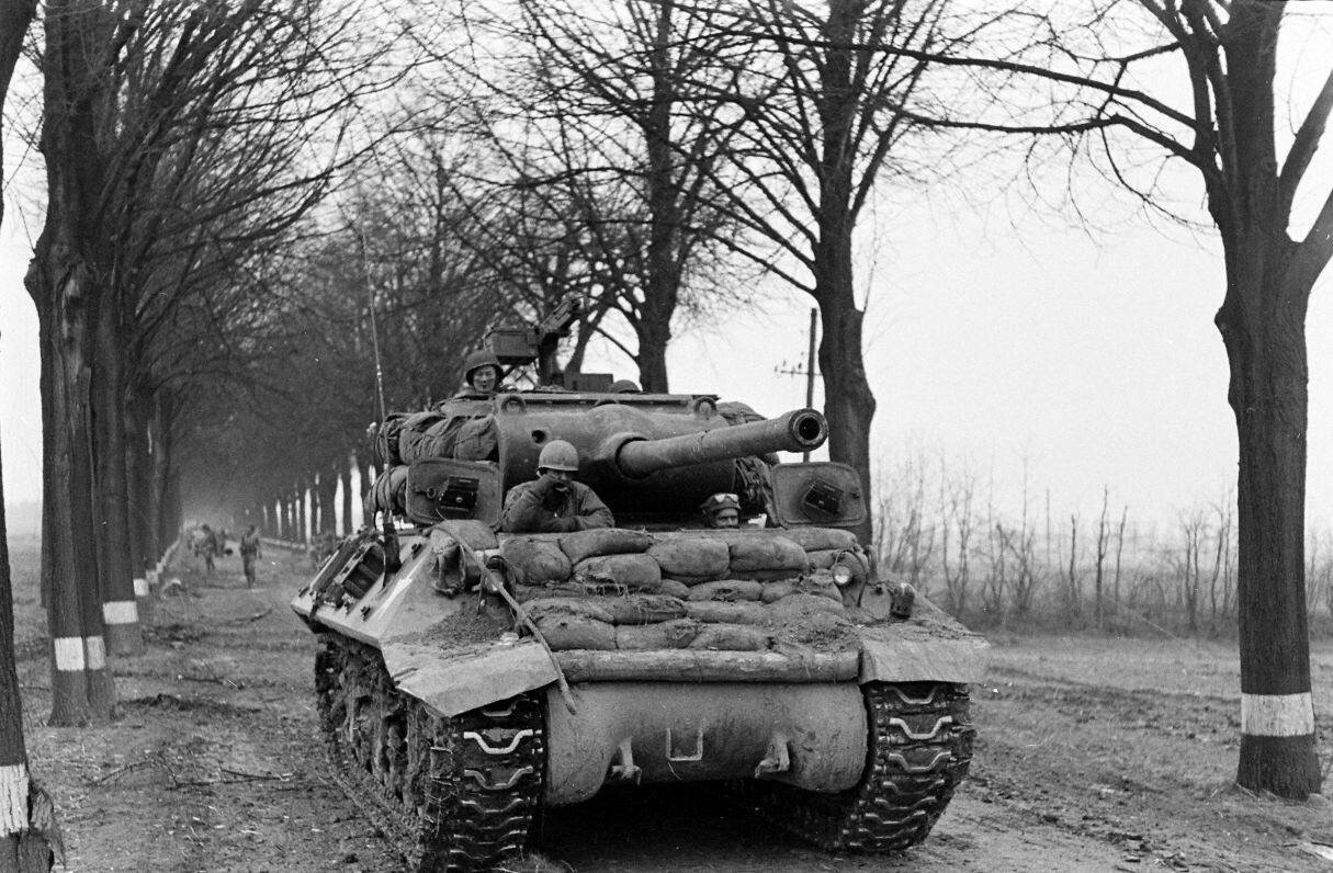 WW2 WWII Photo World War Two / US Army 5th Armored Division Germany 1945
