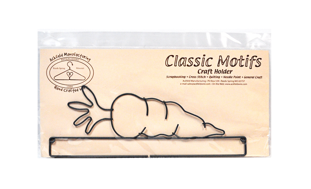 Classic Motifs Carrot 12 Inch Split Bottom Craft Holder