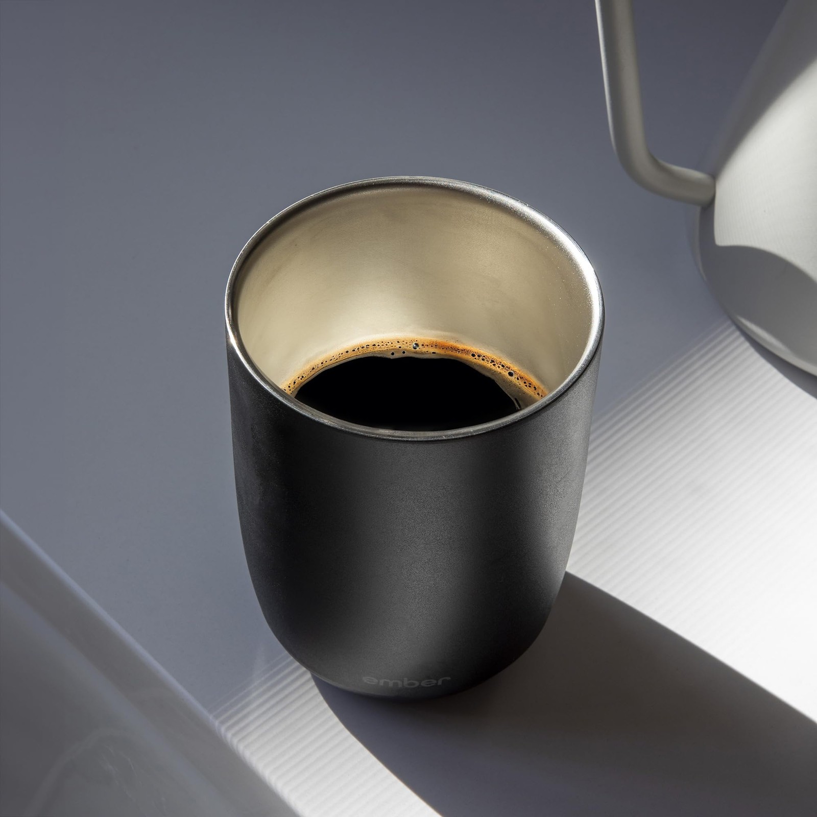 Ember Temperature Control Smart Cup, 14 oz, App-Controlled Heated Coffee Cup,