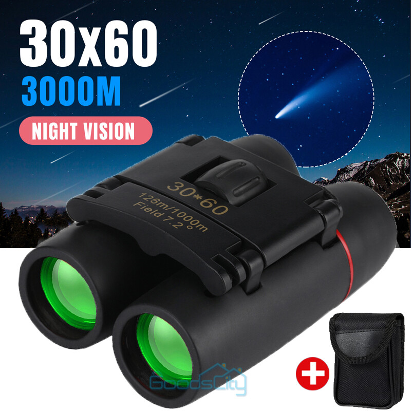 30X60 Zoom Binoculars Day/Night Vision Travel Outdoor HD Hunting Telescope Bag