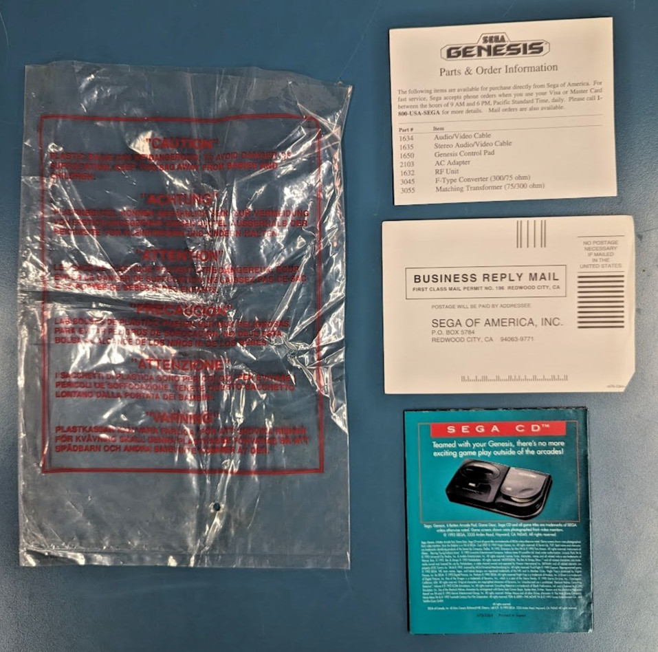 Welcome To The Next Level Jurassic Park SEGA Genesis Poster Insert Reg cards Lot