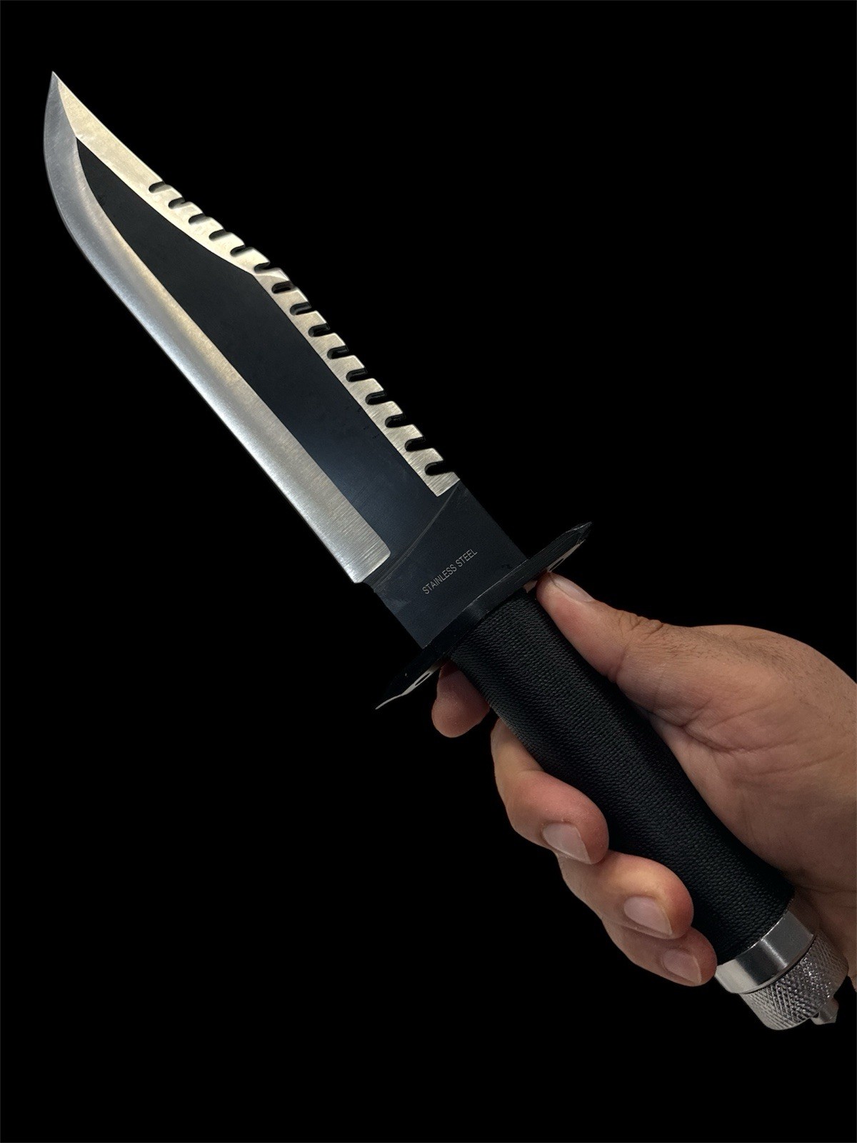 15” Rambo First Blood Part II Stainless Stainless Blade Hunting Knife Collectibl