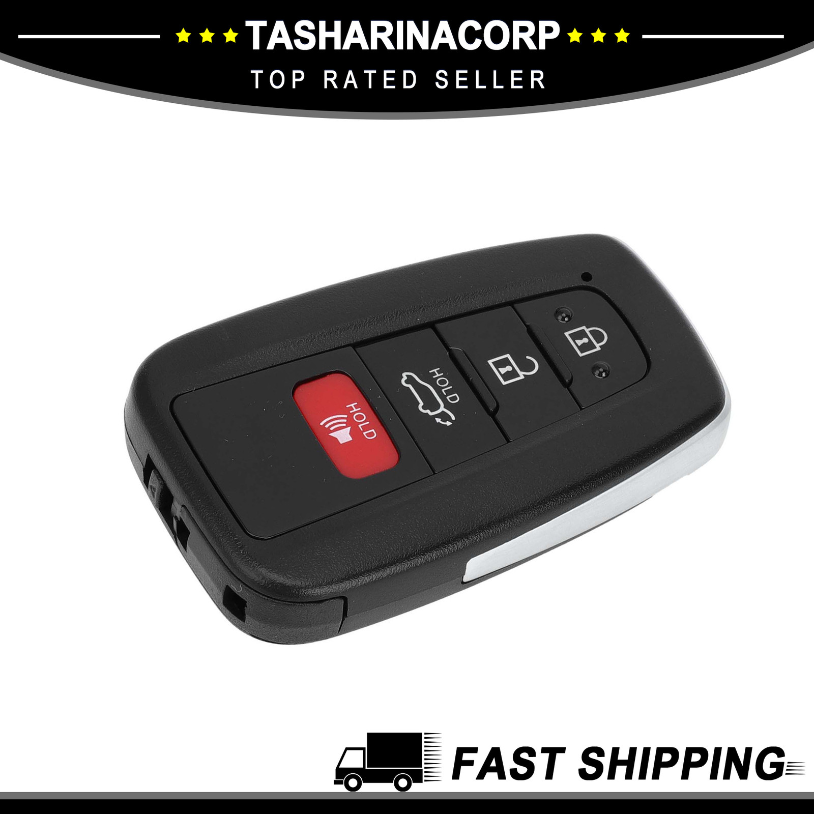Piece of 1 Keyless Entry Remote Key Fob fit for Toyota RAV4 2019-2021 4 Buttons