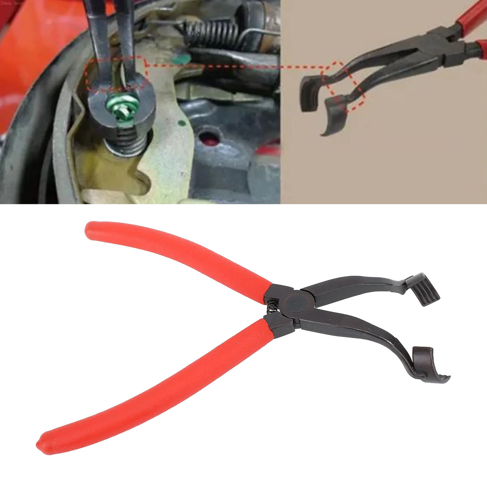 Drum Brake Hold Down Spring Clamp Chrome Vanadium Spring Plate Pliers Tool