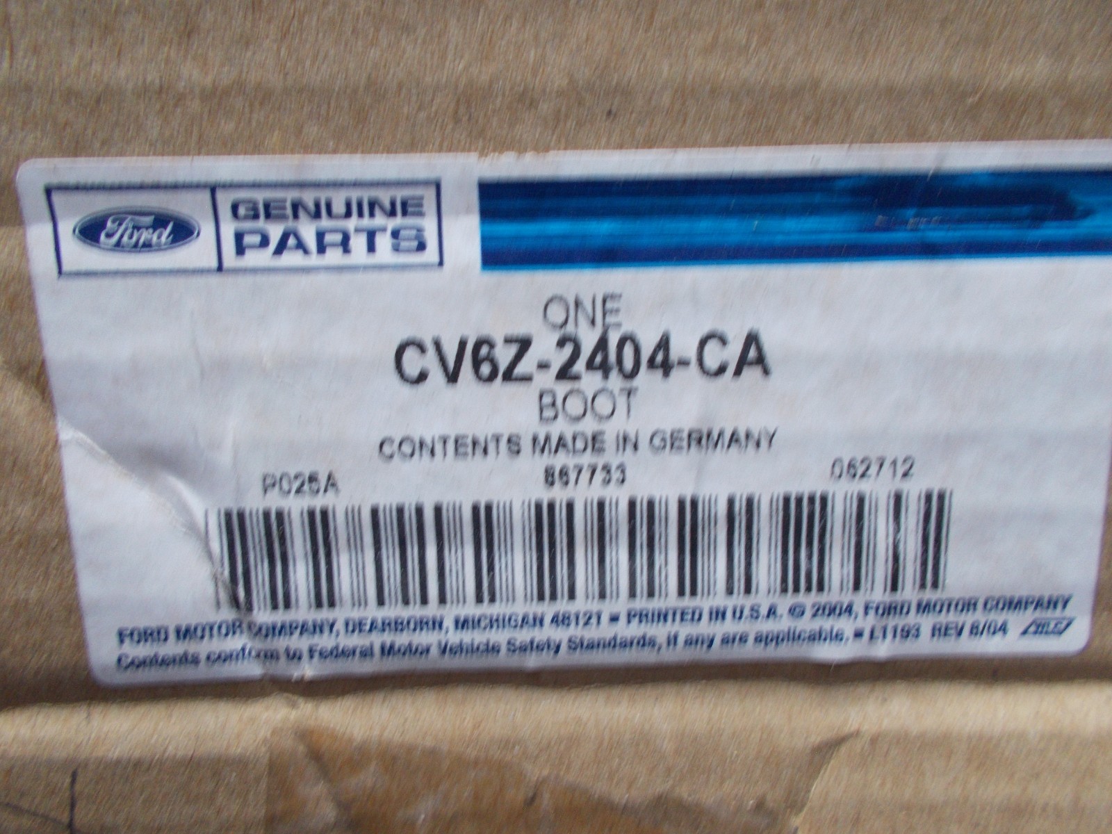 New Ford OEM Manual Transmission Shift Boot CV6Z-2404-CA