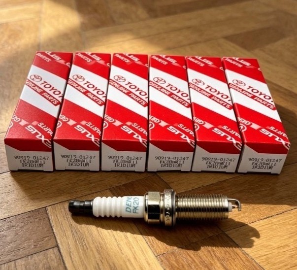 6Pcs OEM Denso Iridium Spark Plugs 90919-01247 FK20HR11 for Sienna RX350 ES350