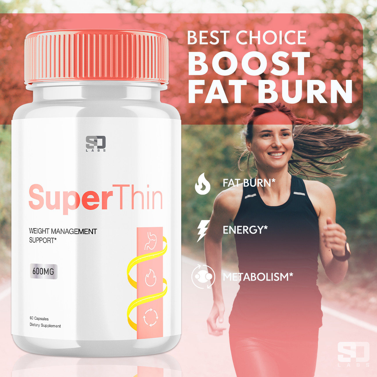 SuperThin - Advanced Weight Support Supplement Natural Formula (3 Pack)