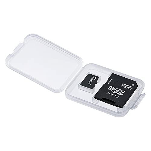 Sanwa Supply Memory Card Clear Case (Set of 6 for microSD cards) FC-MMC10MICN