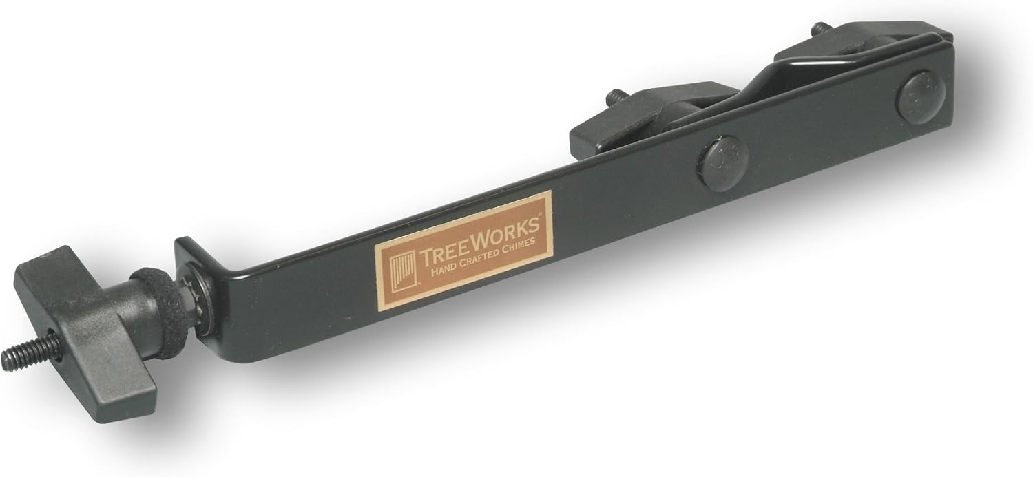 TreeWorks Chimes Bar Mounting Clamp and Chime Holding Bracket — Made in grey