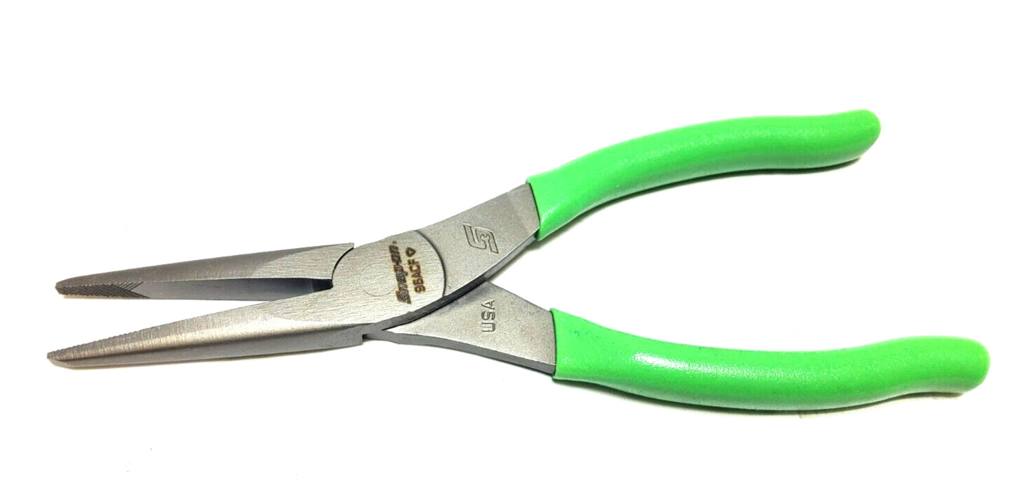 New Snap-on™ 96ACF 96ACFG 8" long Green Vinyl Grip Needle Nose Pliers