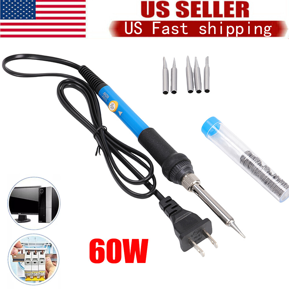 New Soldering Iron Electric Gun Adjustable Temperature Welding Solder Wire Set
