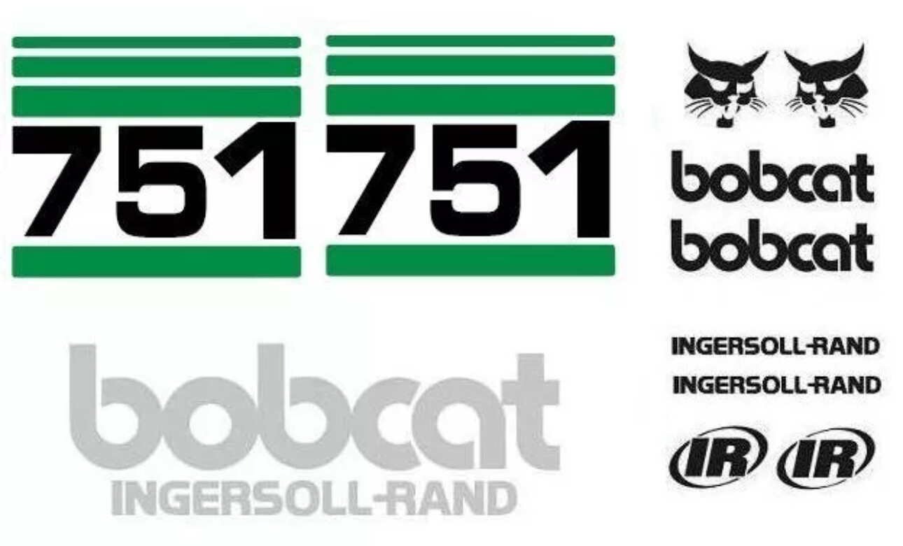 (ORIGINAL LOOK) BOBCAT 751 NEW FULL DECAL STICKER SET KIT 1