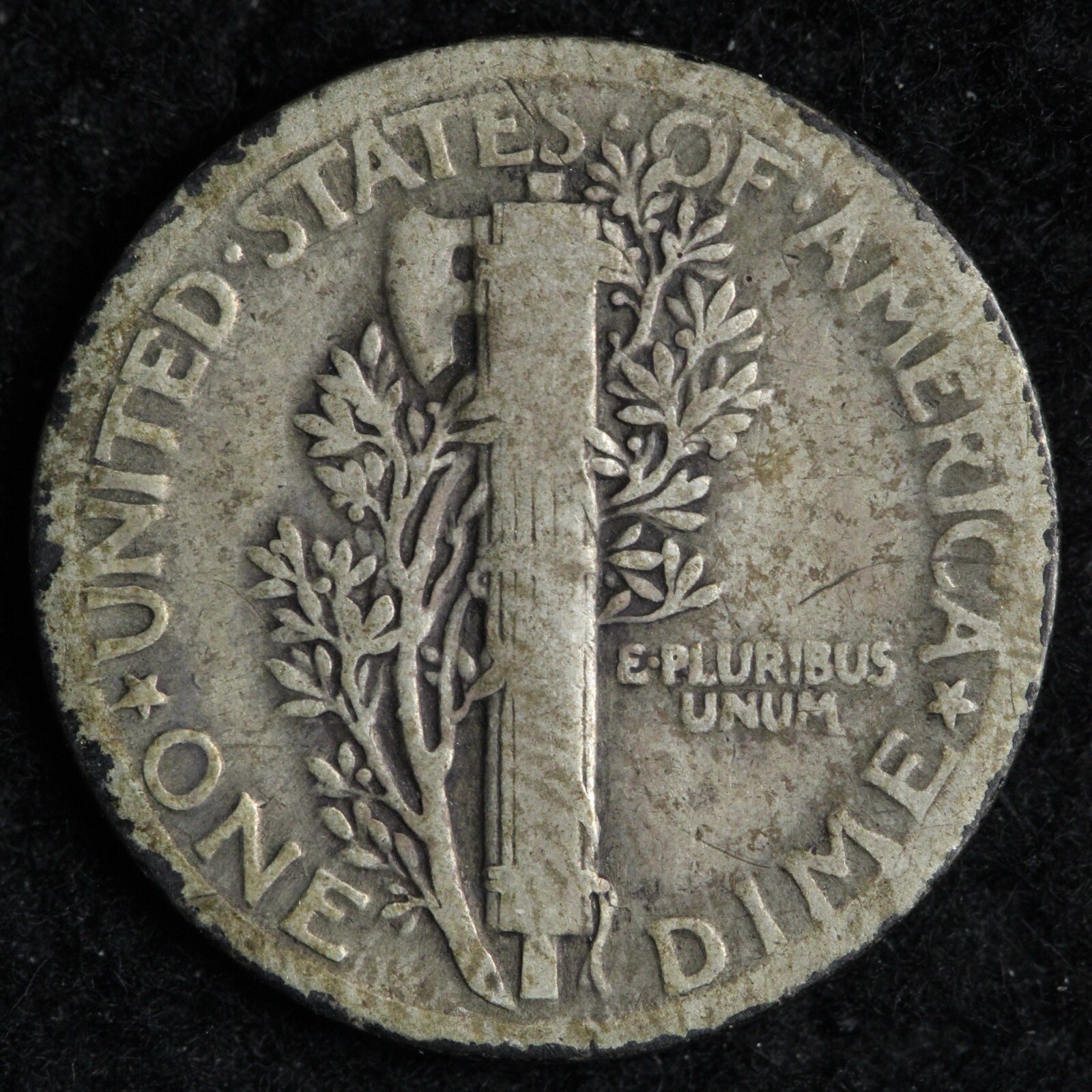 1921 Mercury Silver Dime FINE E283 QYHA