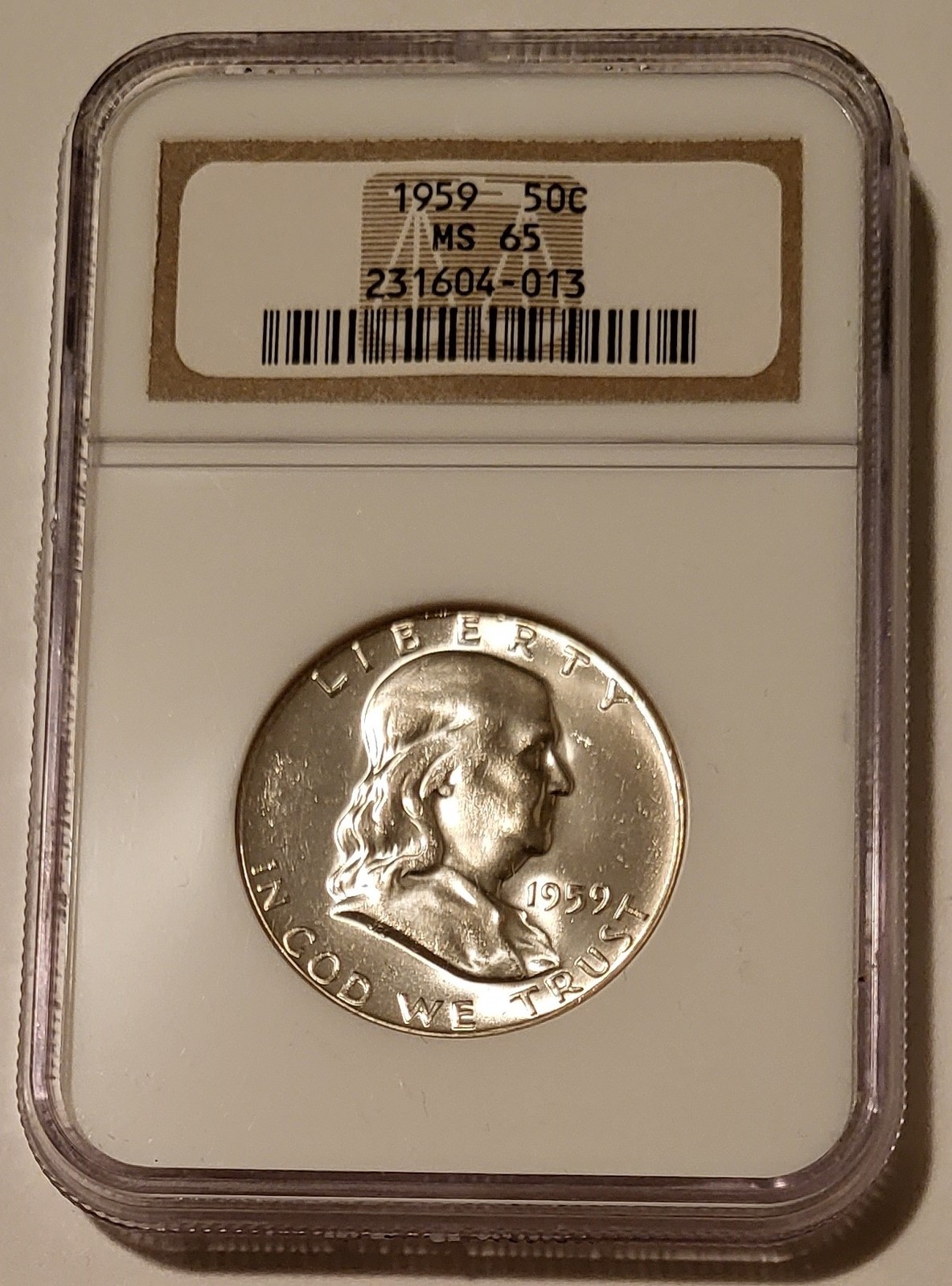 1959 Franklin Half Dollar MS65 NGC