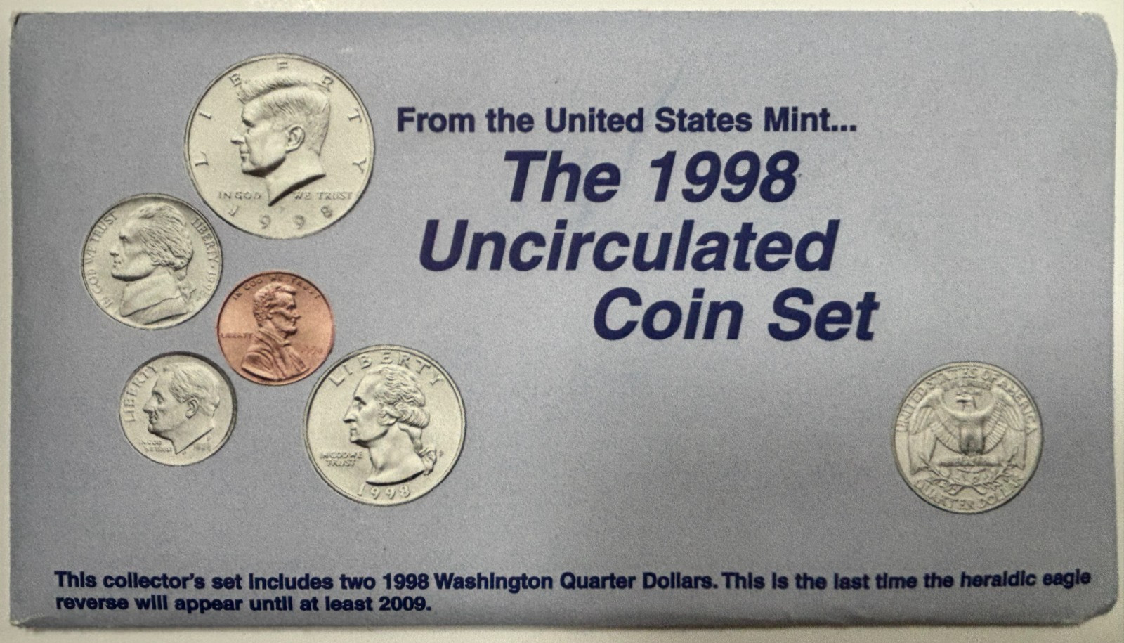 1998 Uncirculated Coin Set P & D Nice U.S. Mint