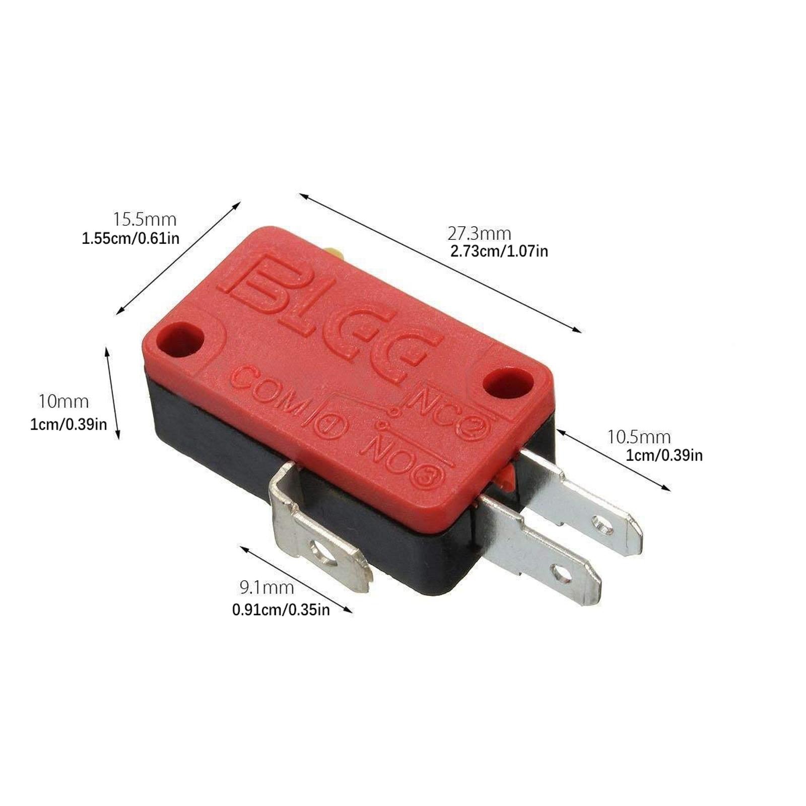 20Pcs Red New 3 Pin Microswitch Push Button For Arcade Mame Jamma Games E