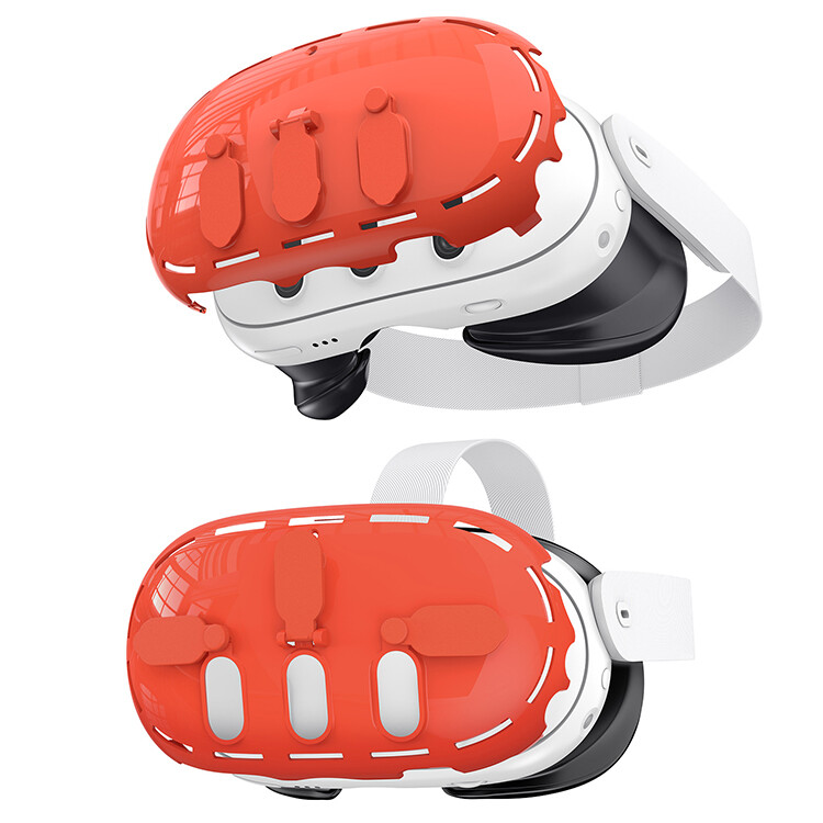 For Quest 3 VR Glasses Helmet PC Clear Protective Case Shell Cover Accessories