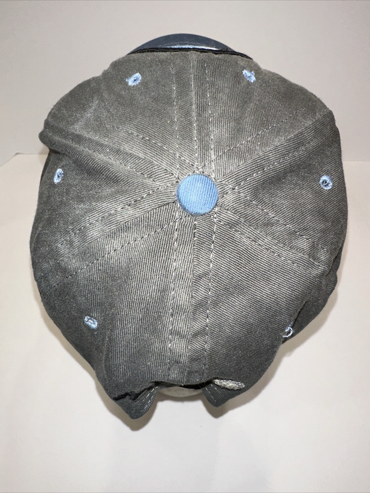 B.W.C.A. Minnesota Boundary Waters Hat Cap Blue Gray w Patch Strap Buckle