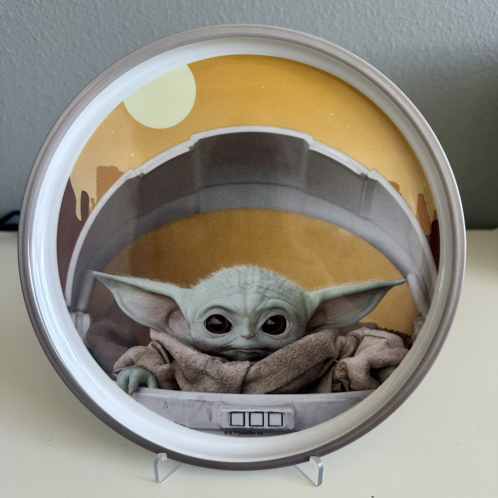 Star Wars The Mandalorian The Child 8" Plastic Plate Baby Yoda Zak Designs New