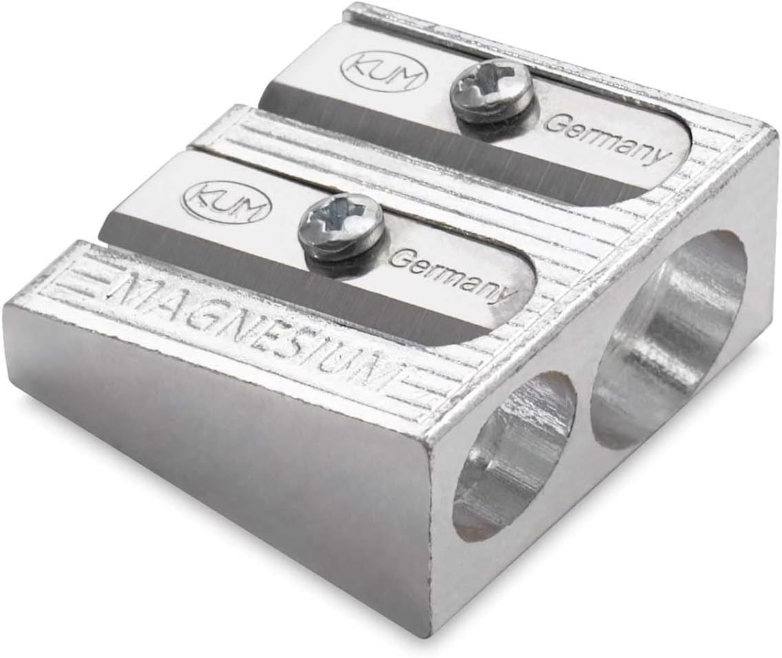 2-Hole Pencil Sharpener Magnesium Alloy Wedge Profile