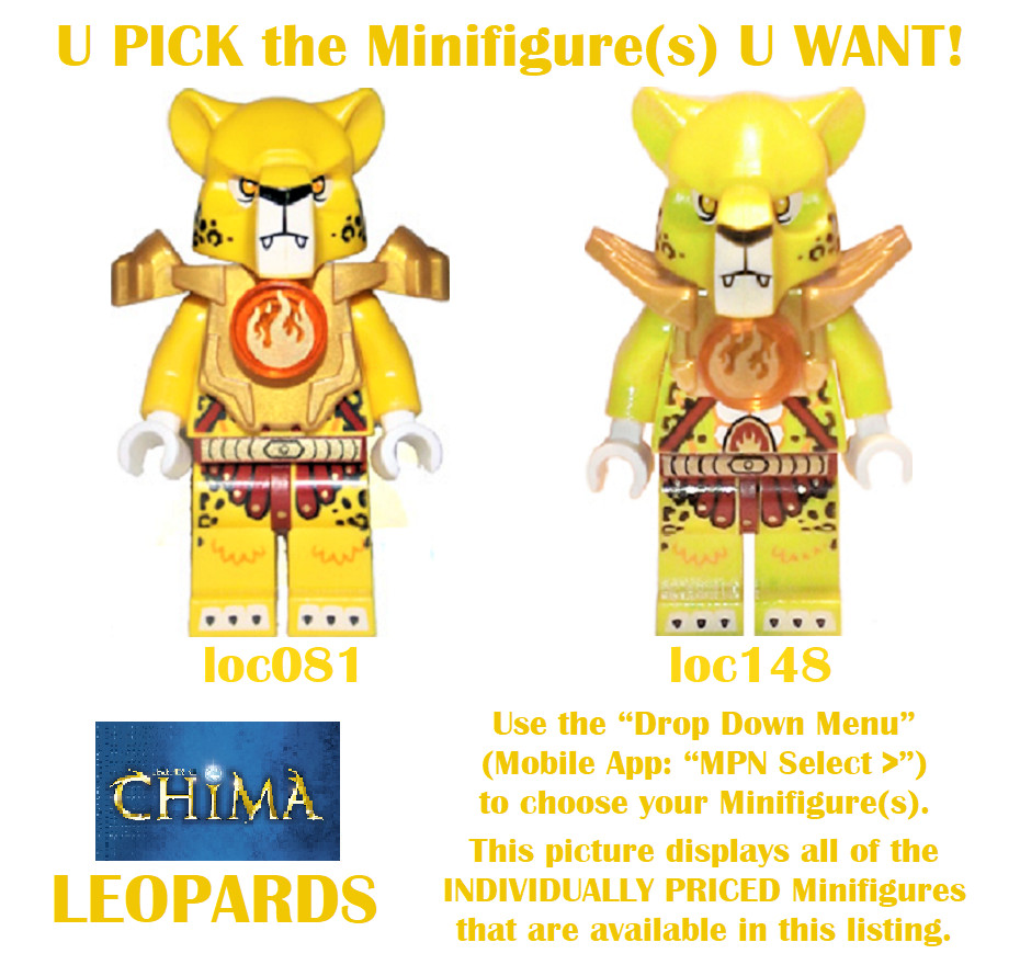 Genuine LEGO U PICK Legends of Chima LEOPARDS Minifigures **NEW**