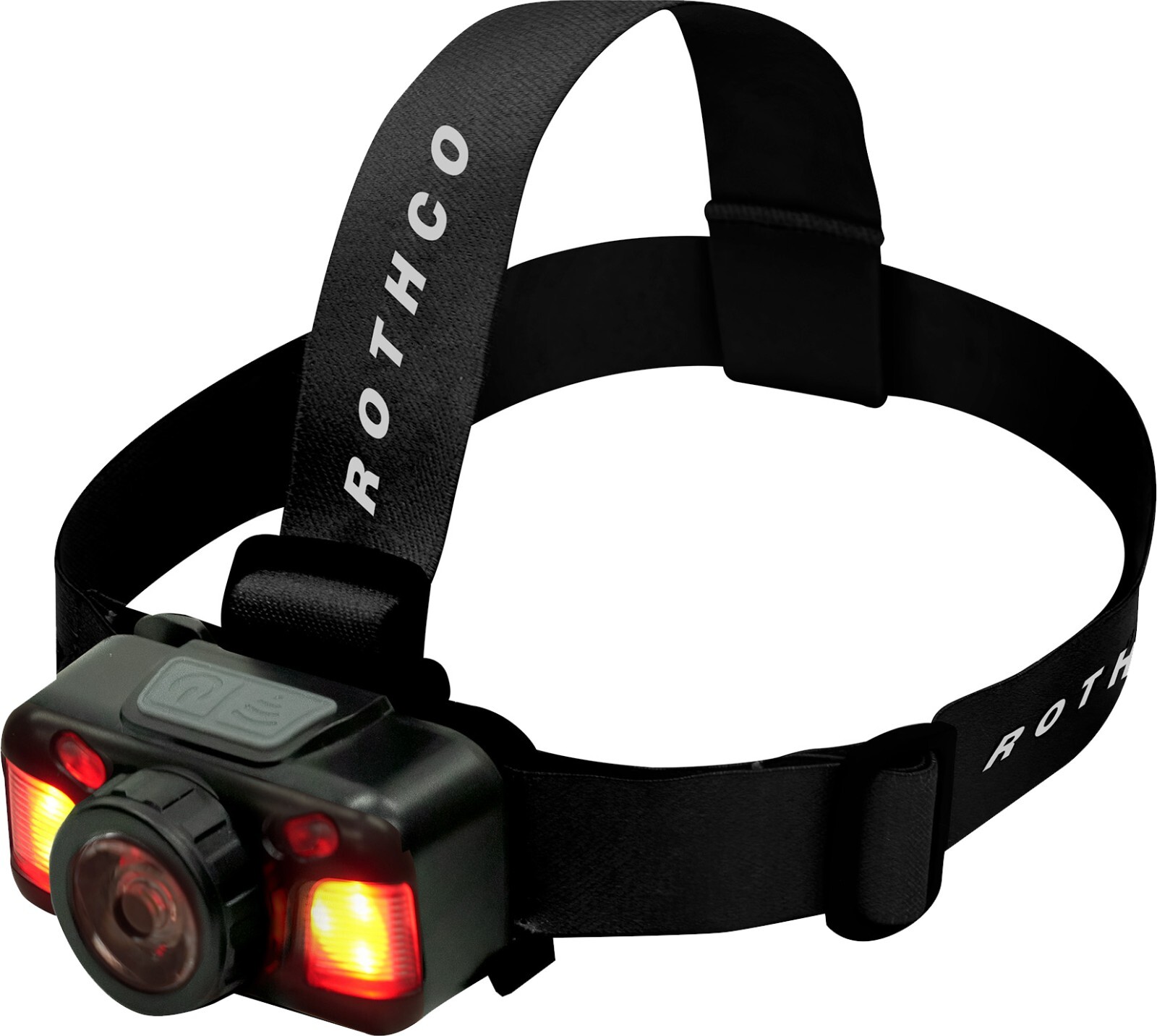 Rothco Black Rechargeable 600 Lumen Led Headlamp Motion Sensor Work Flashlight