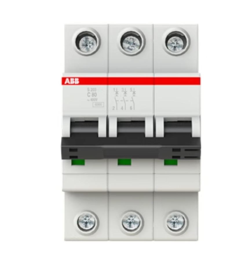1PC New ABB Micro circuit breaker S203-C80 3P 80A #LL