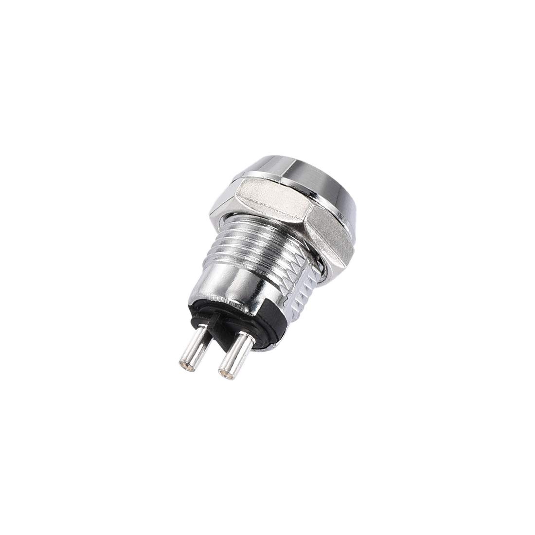 uxcell 12mm 2 Positions Key Locking Push Button Switch with 2 Keys NO-OFF...