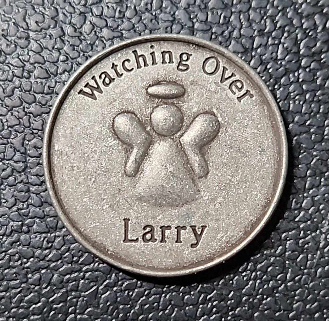 Token Guardian Angel Day & Night Watching Over Larry GANZ 1"