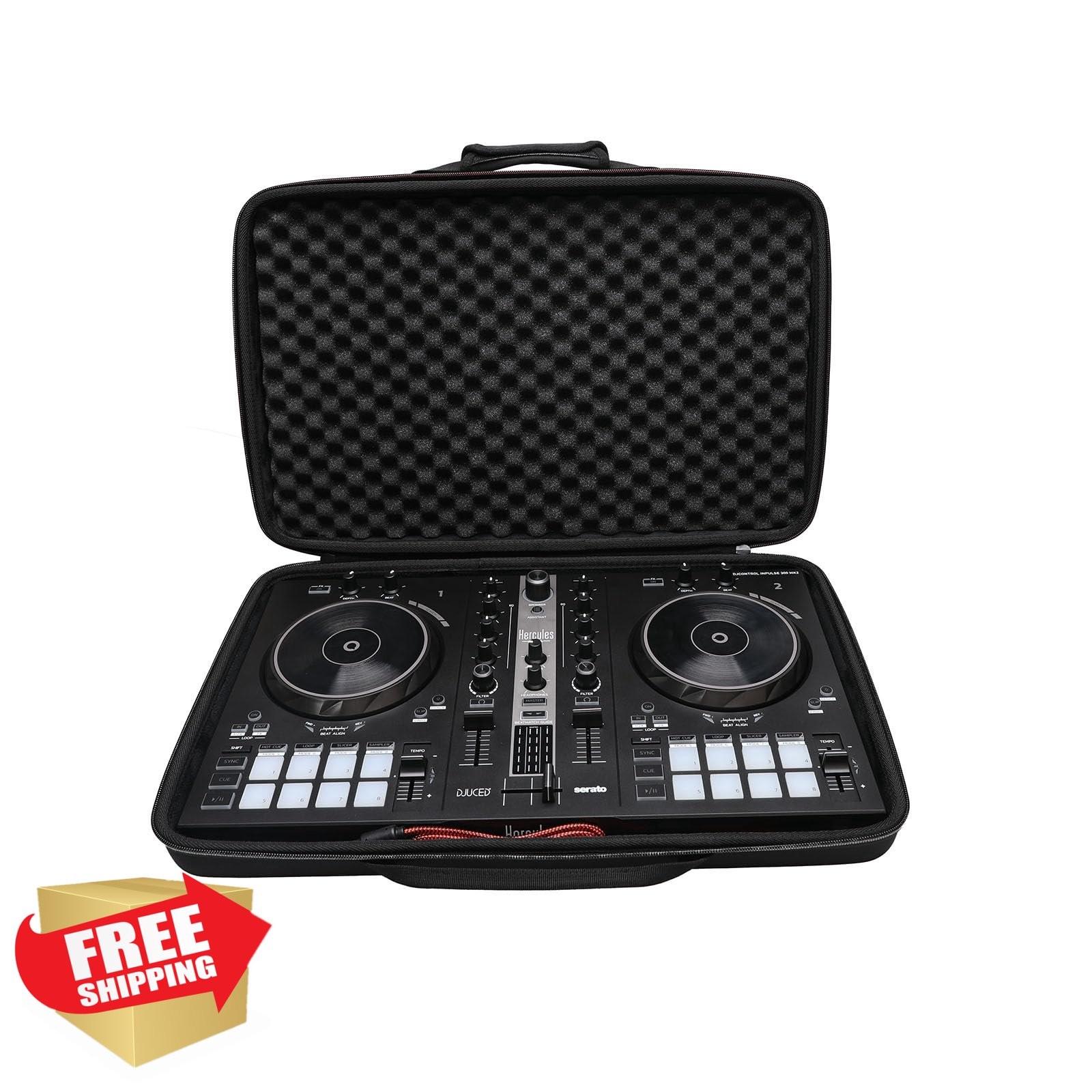 XANAD Black Case for Pioneer DDJ-FLX4 Controller