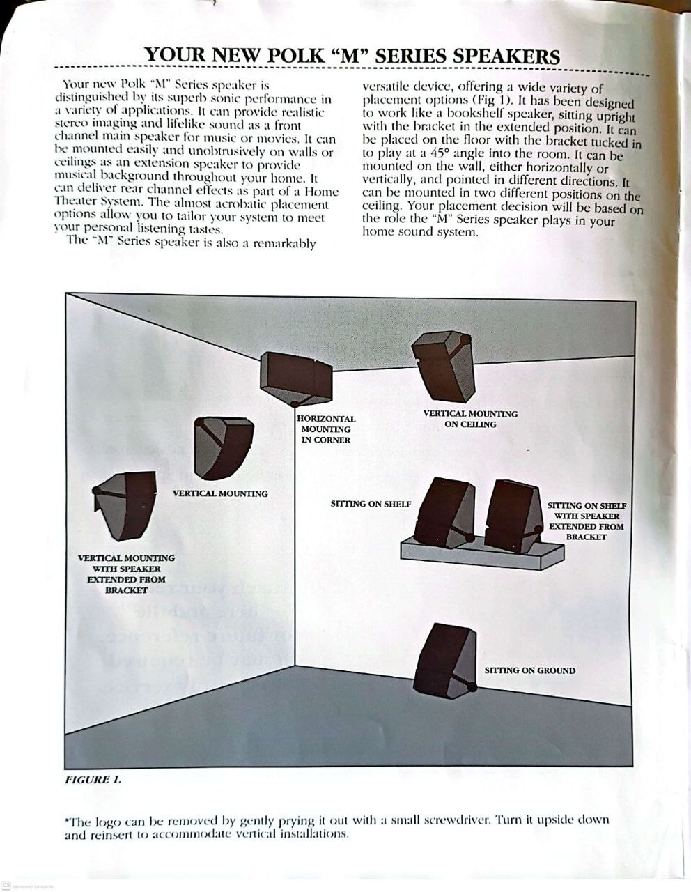 Polk Audio M Series Owners Manual