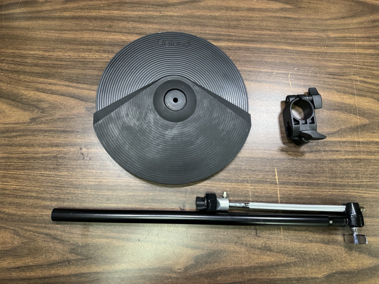 Roland CY-8 Dual Trigger V-Drum Cymbal Pad w/Boom Cymbal Arm & Clamp - B2F8057