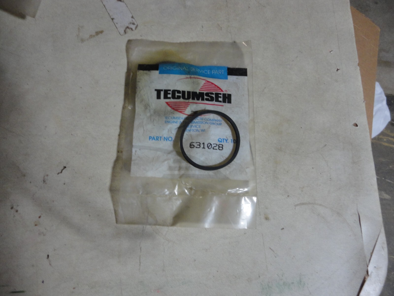 ONE NEW  Genuine Tecumseh 631028 Carburetor Bowl Gasket 2-1/16" FREE SHIPPING
