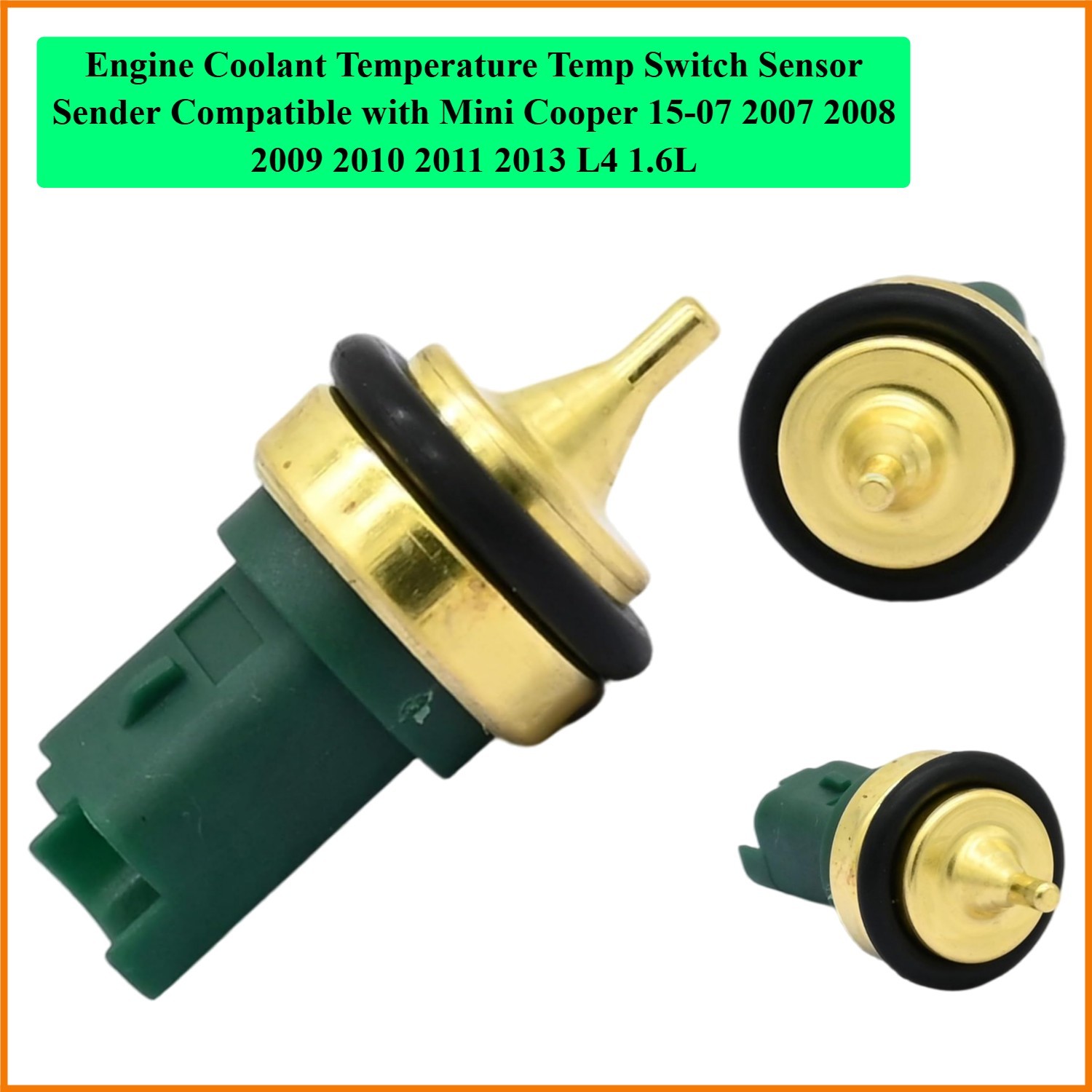 Engine Coolant Temperature Temp Switch Sensor Sender Compatible with Mini Coo...