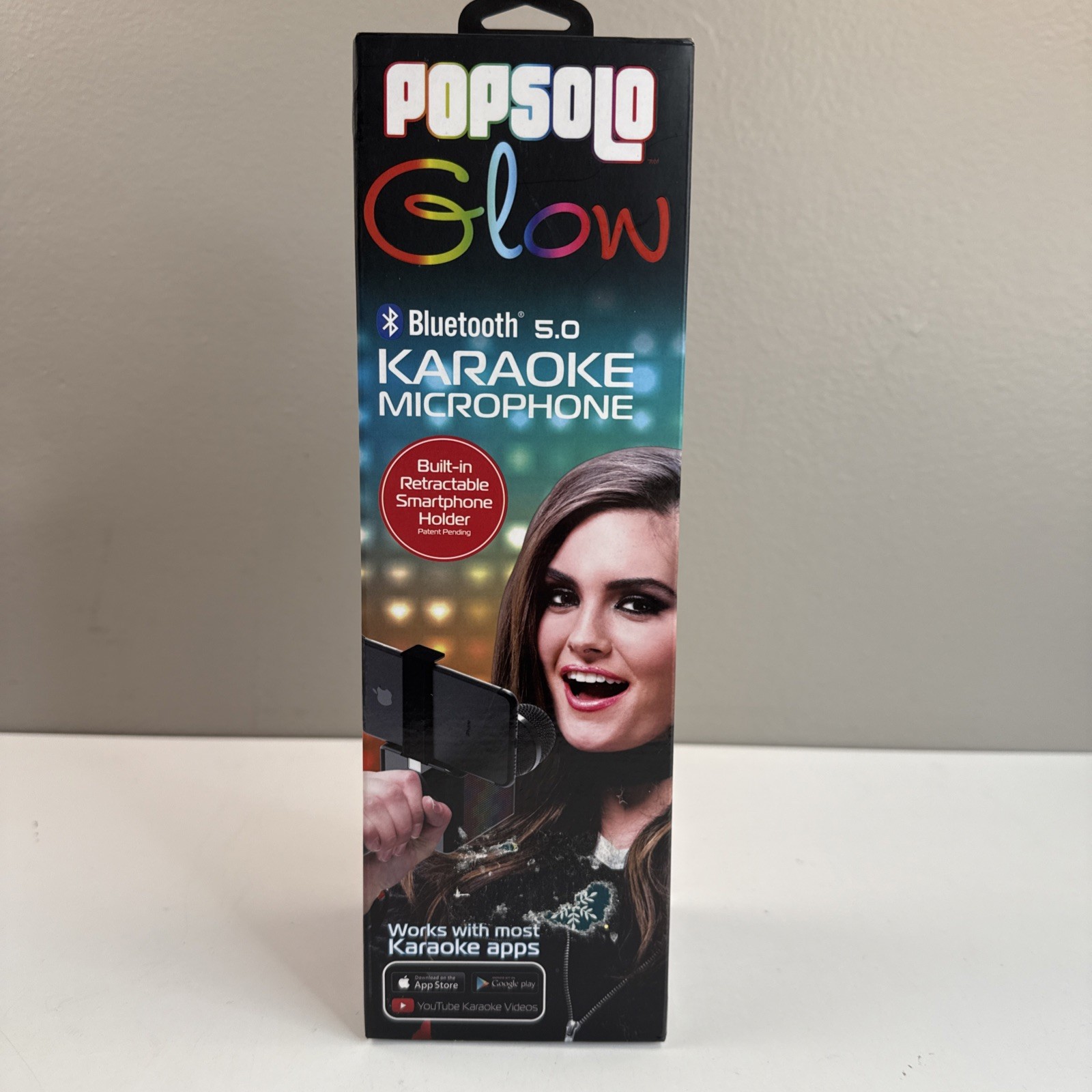 Tzumi PopSolo Glow Bluetooth Karaoke 2 In 1 Microphone & Wireless Speaker NIB