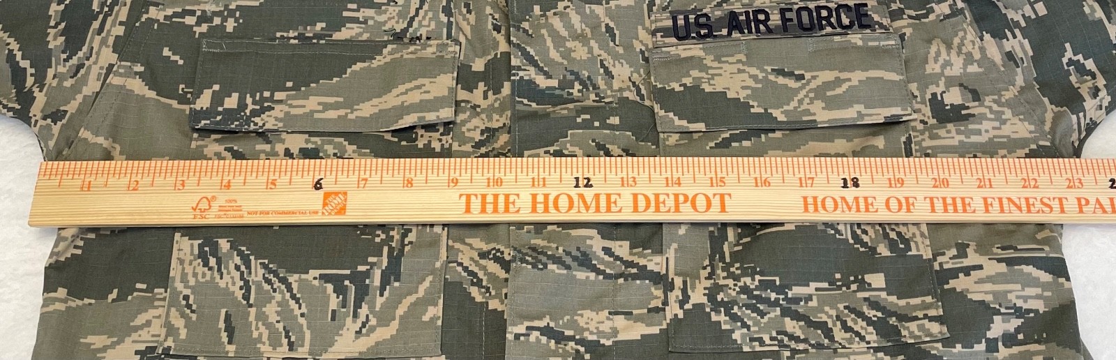 USAF Digital Tiger Camo Pattern Size 42L Coat Men's Utility Air Force Jacket