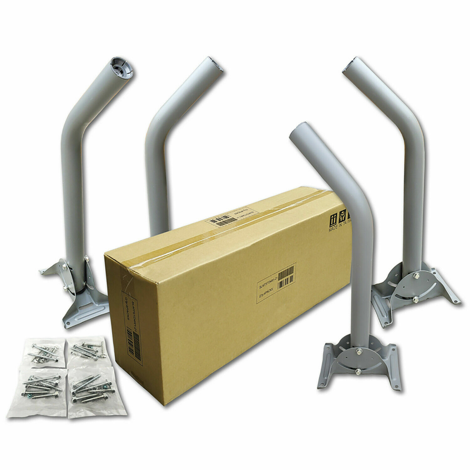 Lot of 4 Slimline Foot Mast Pole 2 inches OD Ka/Ku Mount DirecTV SLMTSTD4R1-21