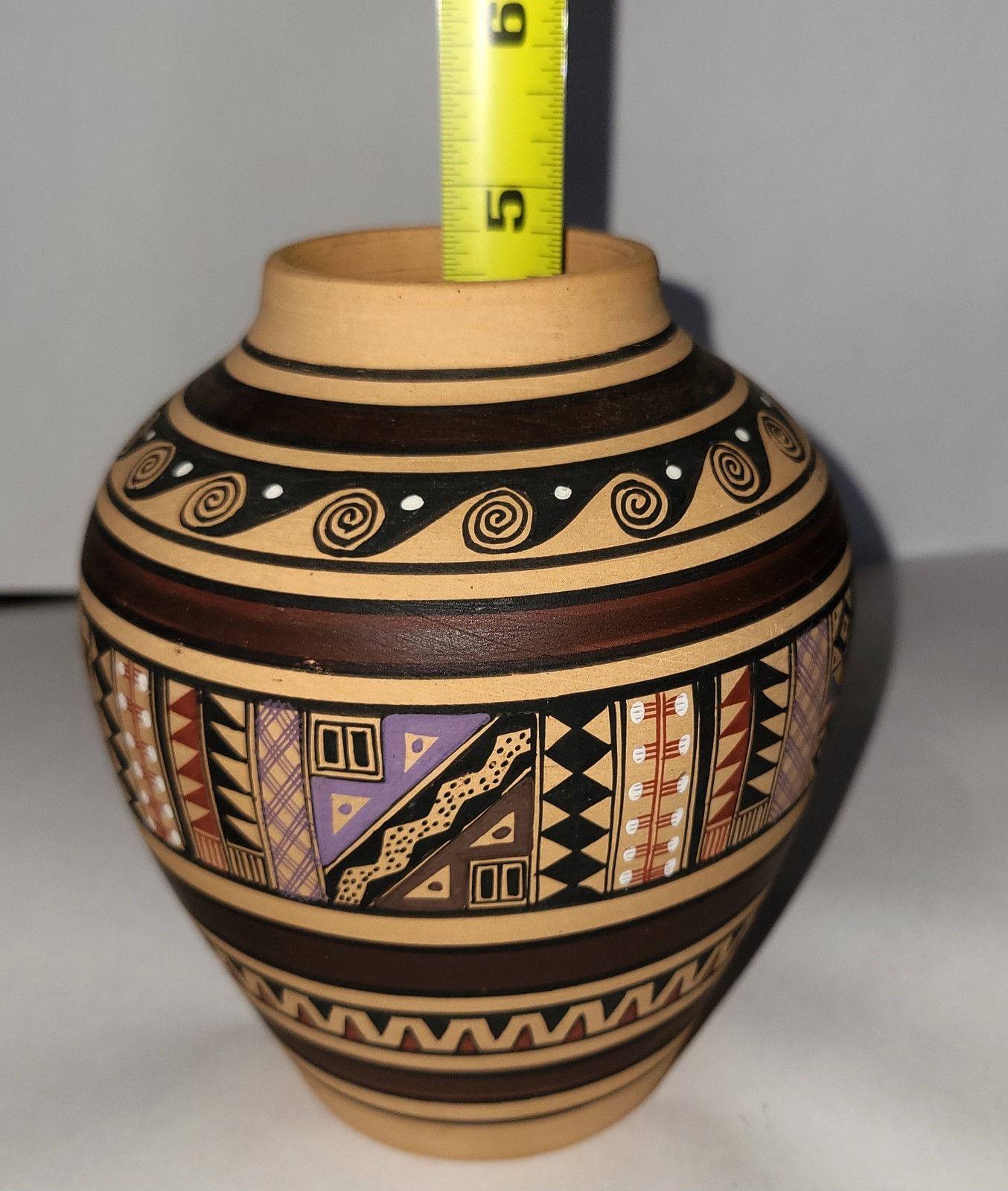 VINTAGE Peruvian Handmade Terra Cotta Vase