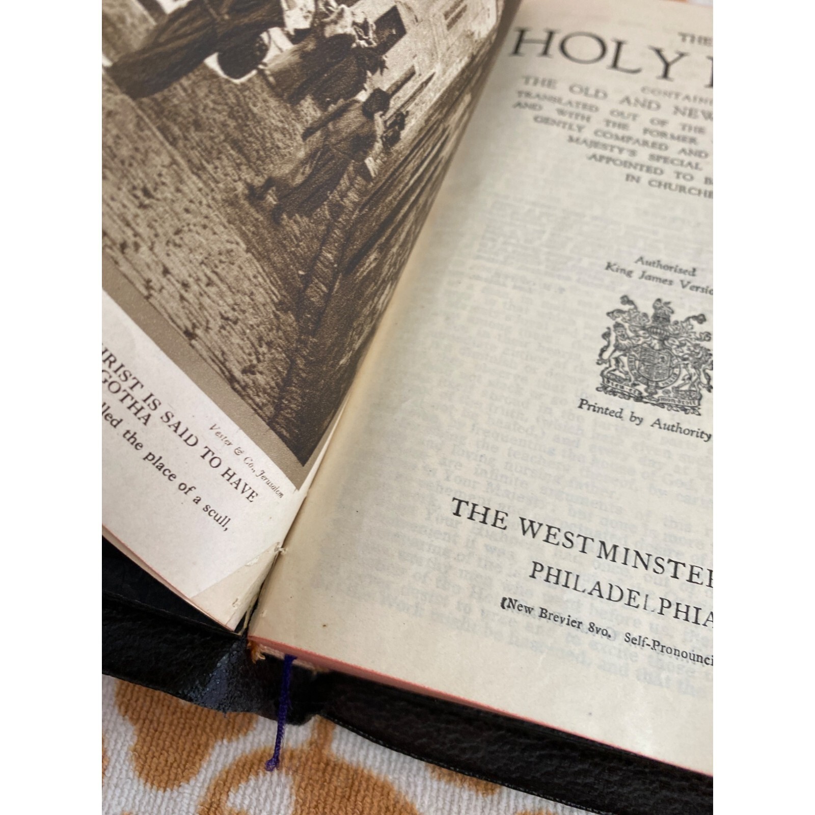 Holy Bible with helps dated 1938