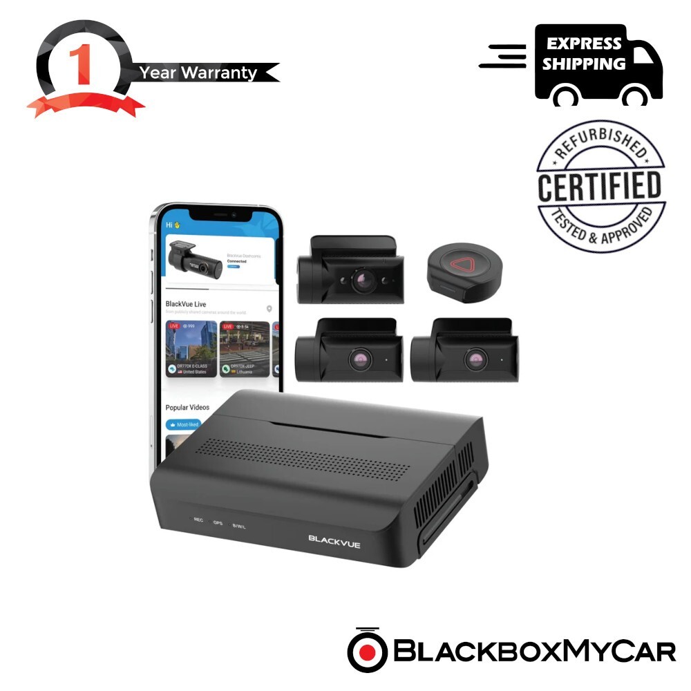 BlackVue DR770X 3-Channel Cloud Dash Camera and Secure Recording Box (Grade A)