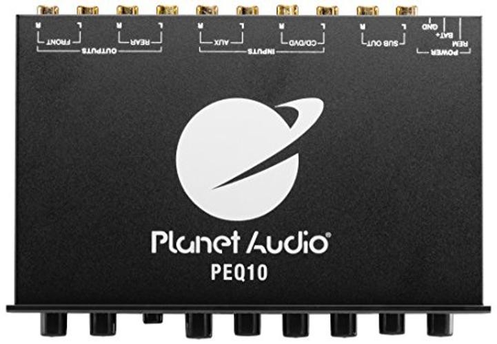 PEQ10 Car Equalizer, 4 Band, Pre-Amp, Half Din, DPS Processor