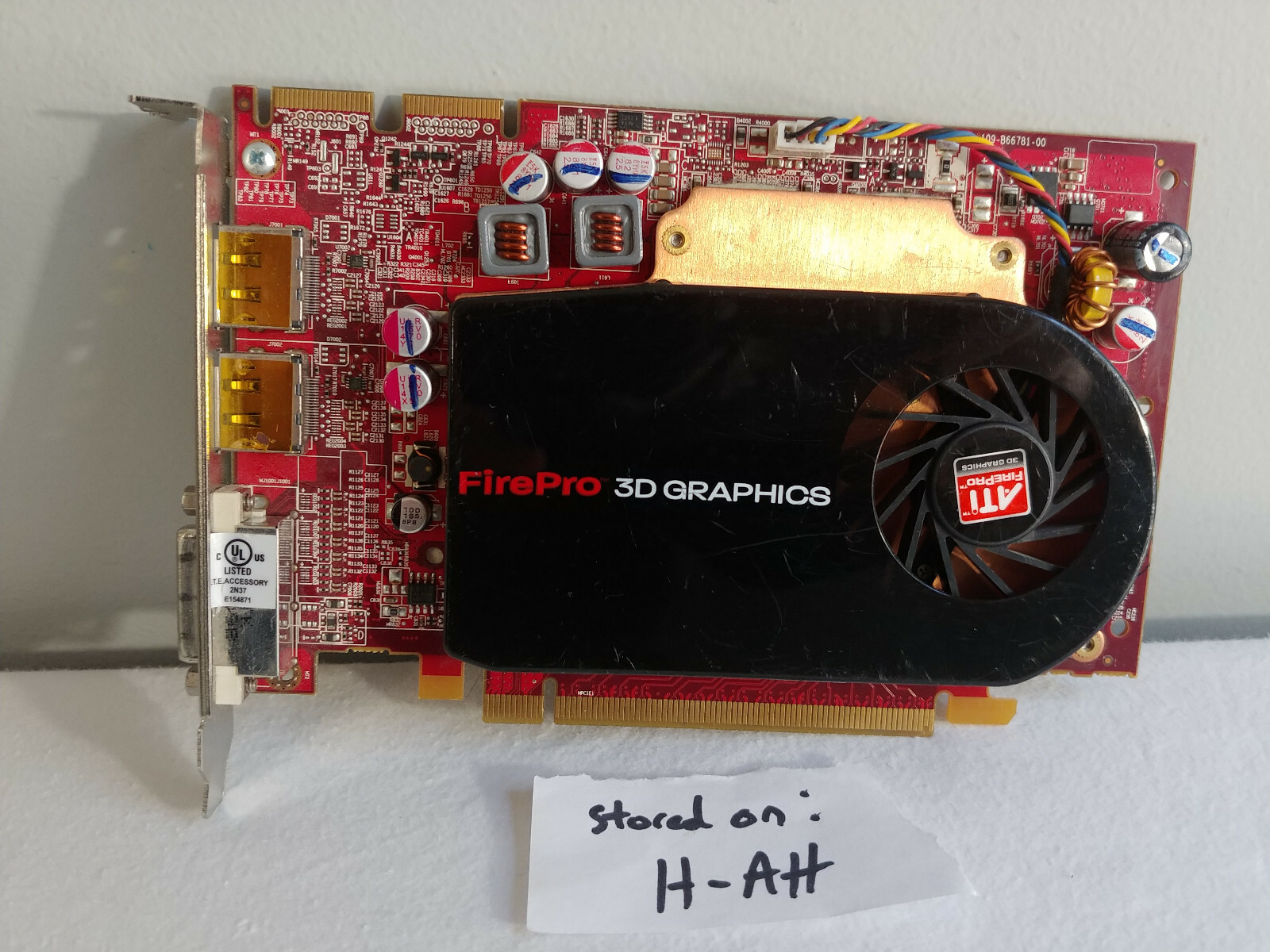 ATI FirePro 3D Graphics D33A27 512MB Video Card 102-B66701(B)