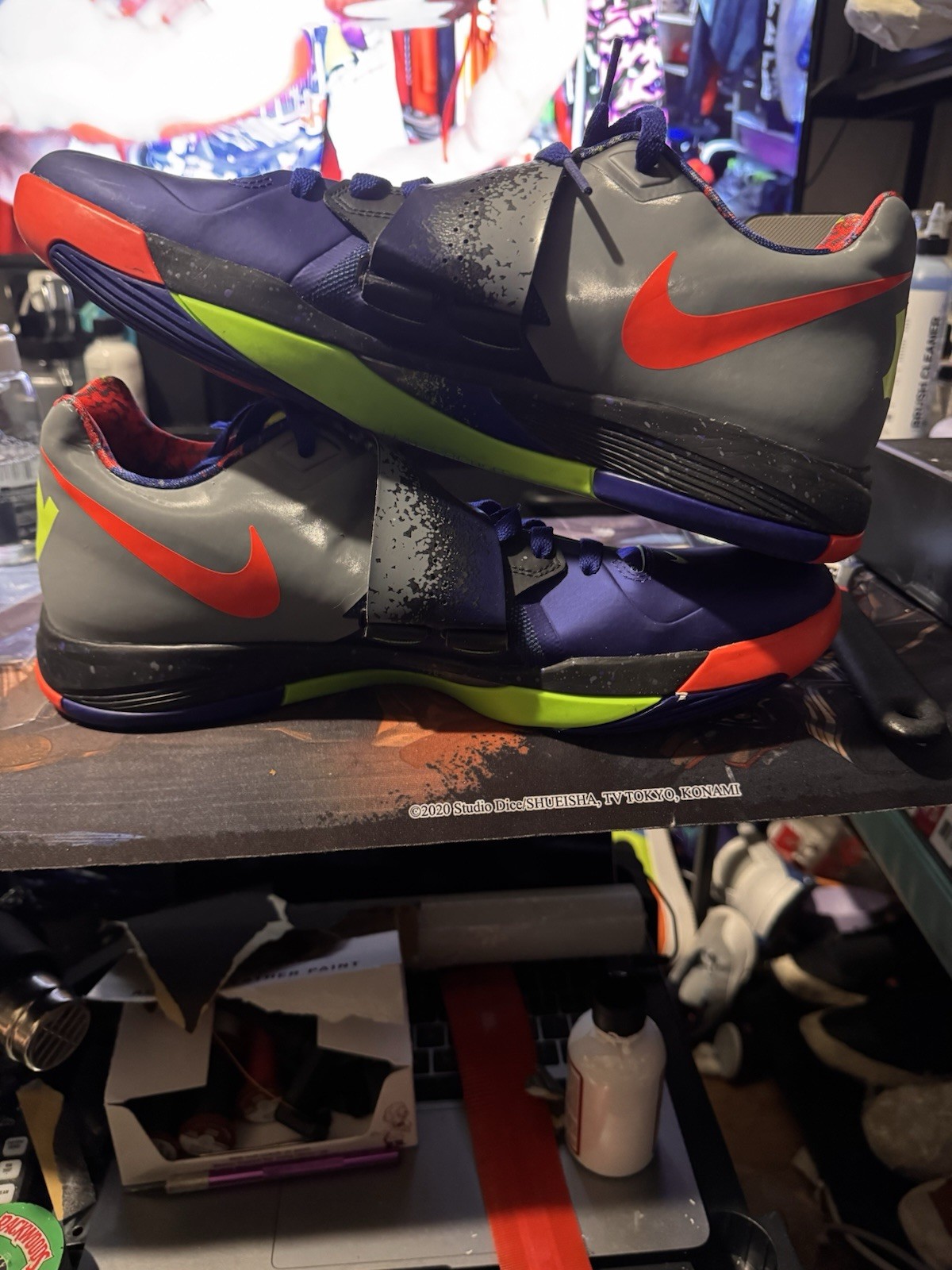 Nike KD 4 Nerf 2024 Concord Crimson Green Basketball Sneaker FQ8180-400