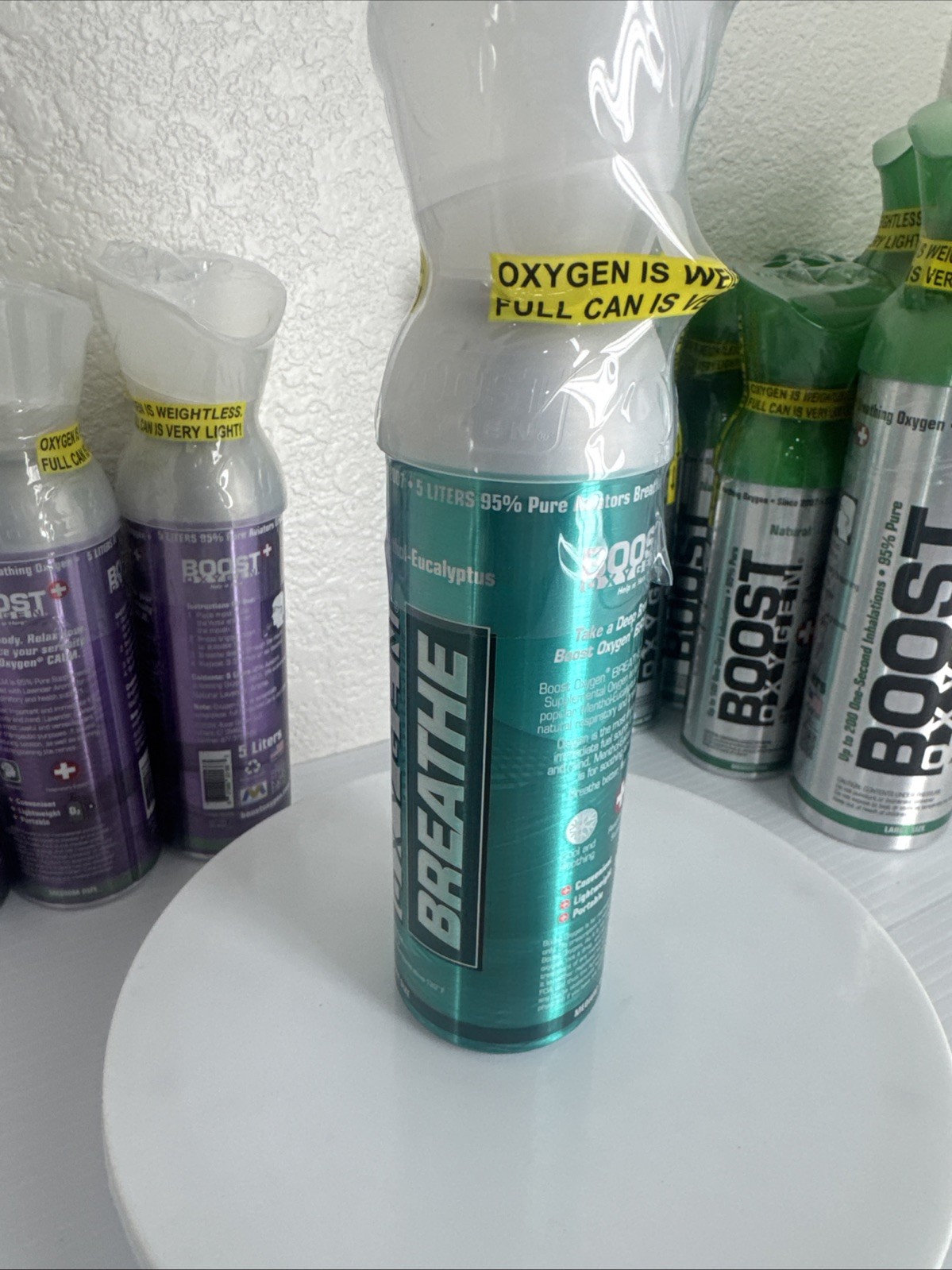 Boost Oxygen Energy Menthol-Eucalyptus 5 Liter Medium Size🎈FREE SHIP🎈Breathe