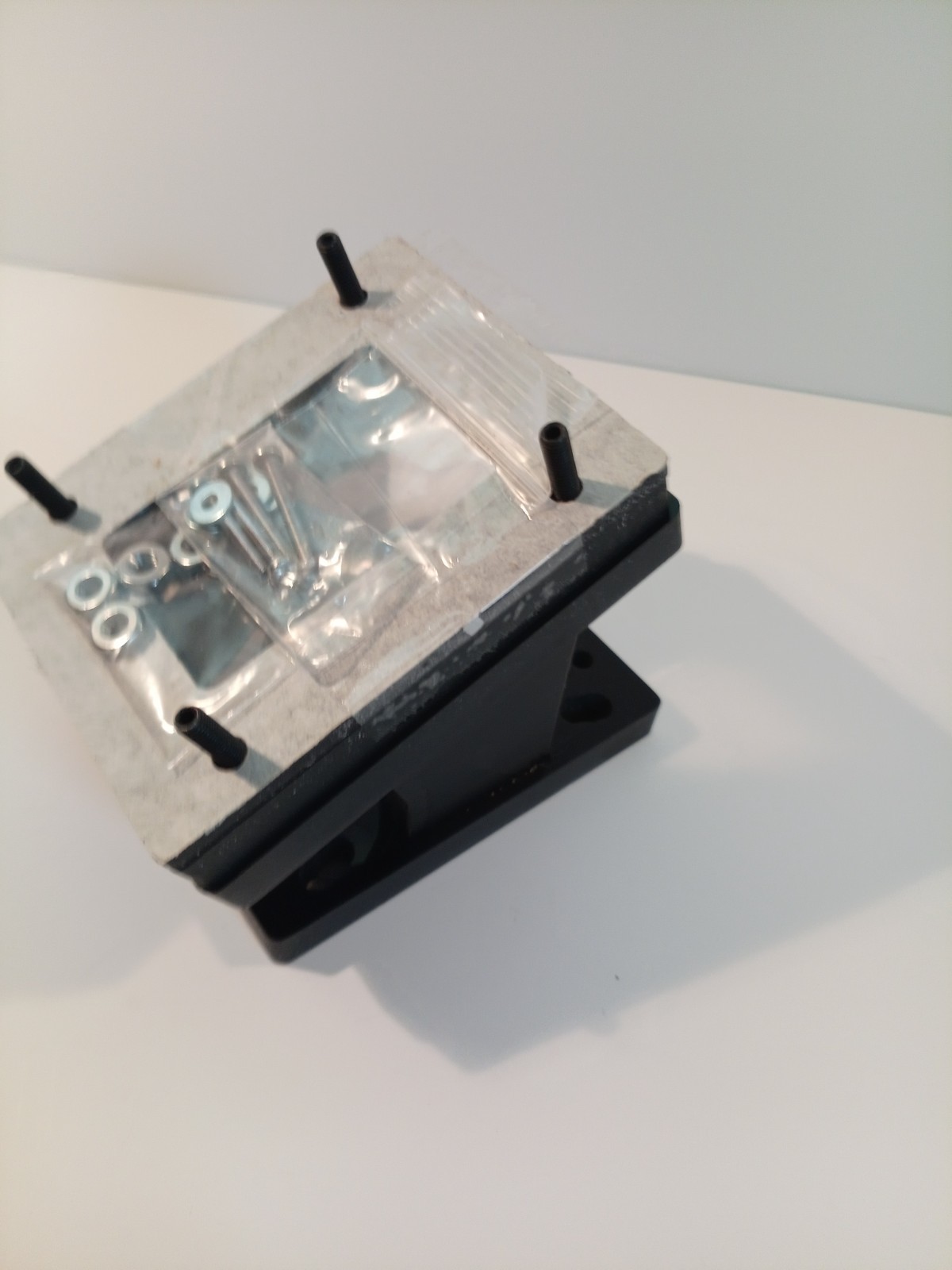Parlevel Systems POS Kiosk Angled Card Reader Mounting Bracket, Black