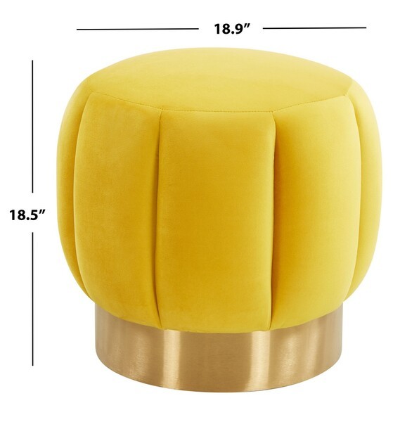 Safavieh MAXINE CHANNEL TUFTED OTTTOMAN, Reduced Price 2172762331 SFV4707L