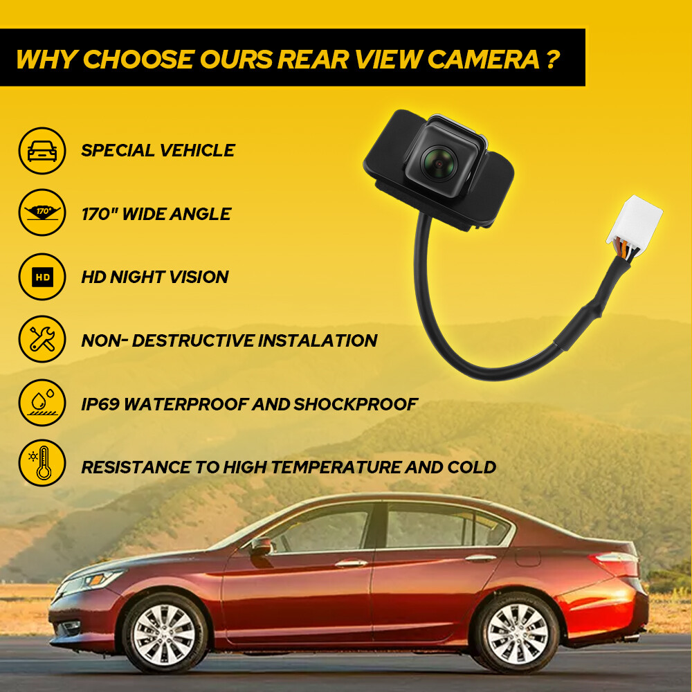 For Honda Accord 2.4L 3.5L 2014-2017 Rear View Reverse Back Up Parking Camera