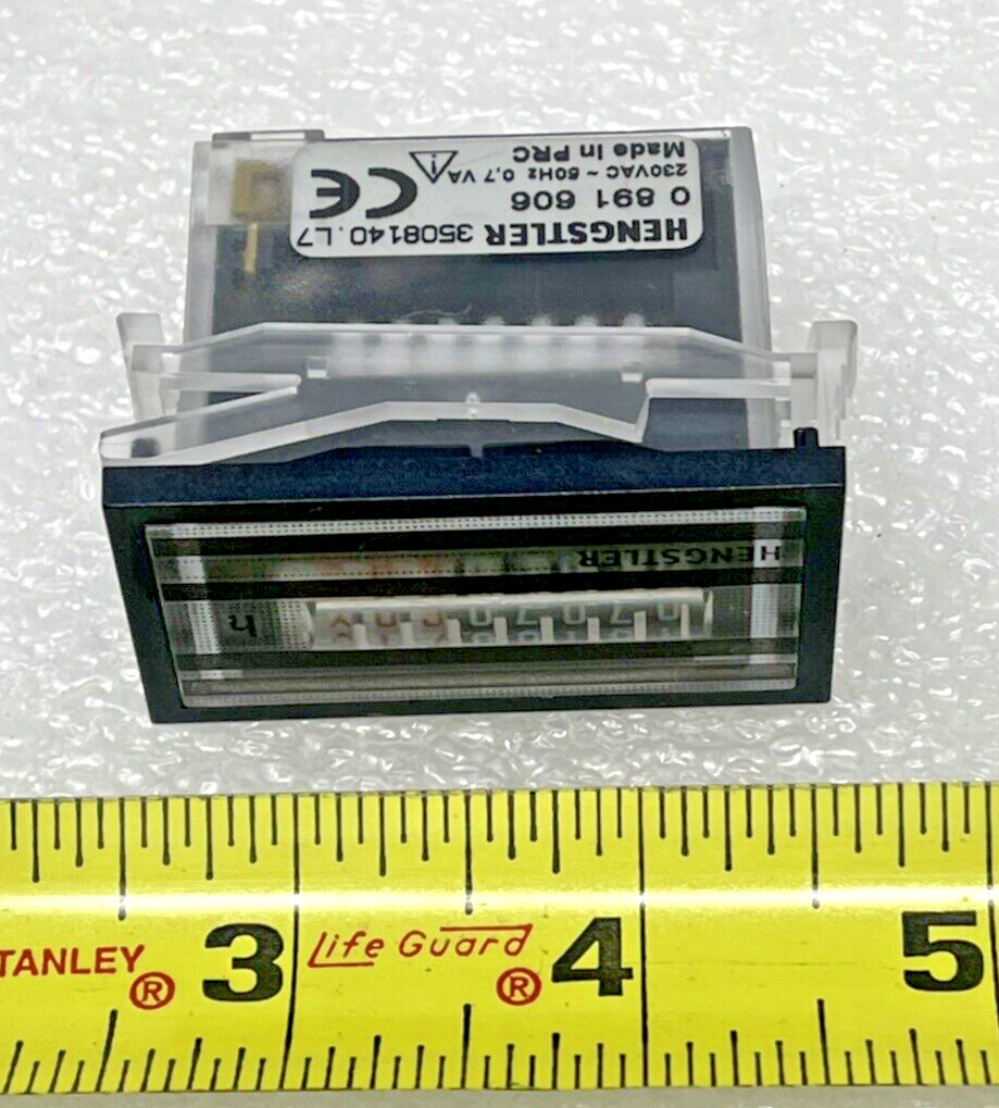 Hengstler 0-891-607 Counter 3508140.L7 0891606 230VAC 50Hz 0.7VA GAUGE