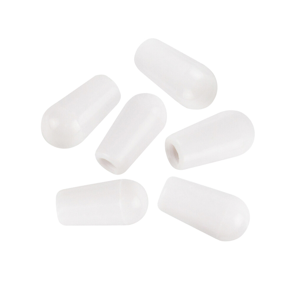 6 x Guitar 3 Way Toggle Tips 4mm Pickup Selector Knobs in 11 Colors Optional